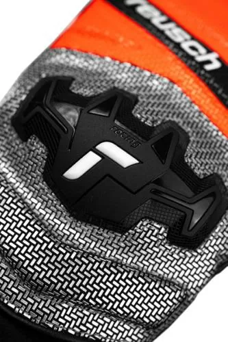 Reusch Worldcup Warrior GS Junior Mitten - black/silver/fluo red