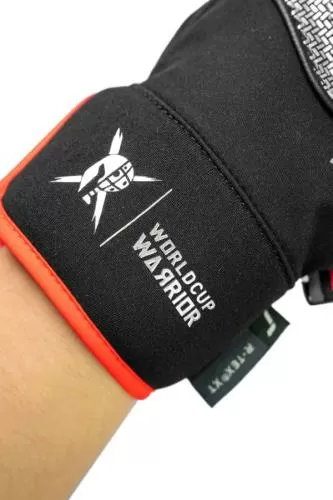 Reusch Worldcup Warrior R-TEX® XT Junior Mitten - black/silver/fluo red