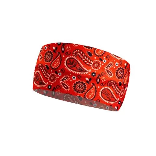 P.A.C. Ocean Upcycling Headban - red paisley