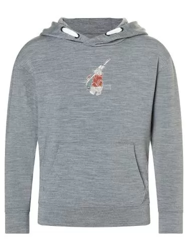 SN Super Natural K SKI BUNNY HOODIE - cashmere grey melange/various