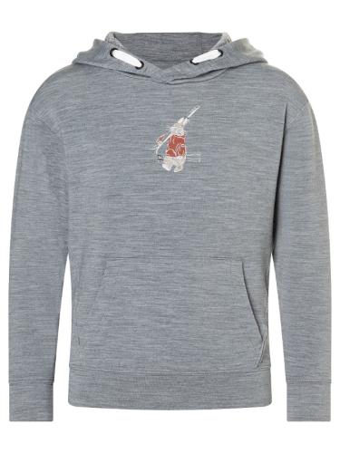 Preview: SN Super Natural K SKI BUNNY HOODIE - cashmere grey melange/various