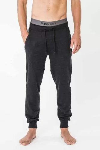 SN Super Natural M CITY CUFFED - Jet Black Melange