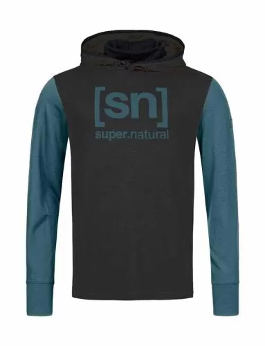 SN Super Natural M ALPINE HOODED - pi grey m/hydro