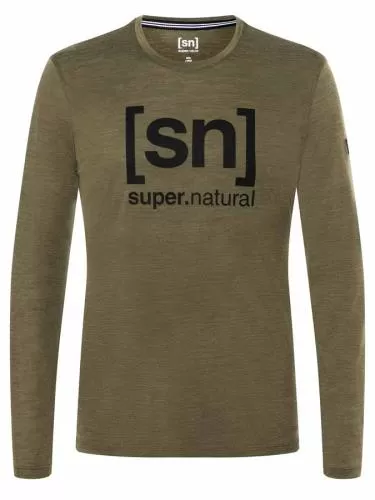 SN Super Natural M LOGO LS - OliveNigMel/JetBl