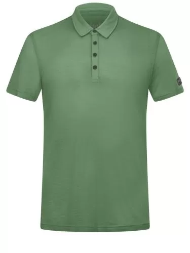 SN Super Natural M TRAVEL POLO - loden frost