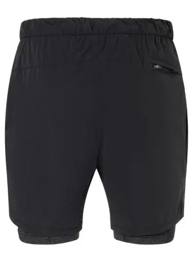 SN Super Natural M DOUBLE LAYER SHORTS - jet black