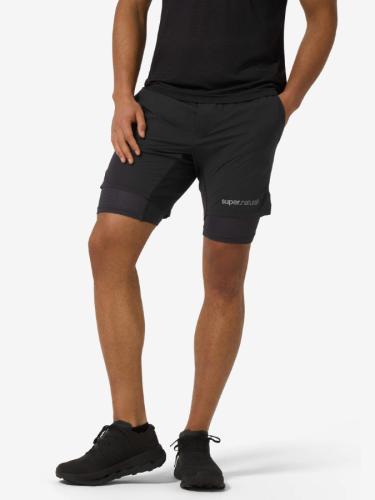 Preview: SN Super Natural M DOUBLE LAYER SHORTS - jet black