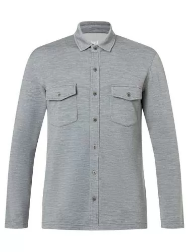 SN Super Natural M ADVENTURE SHIRT - cashmere grey melange