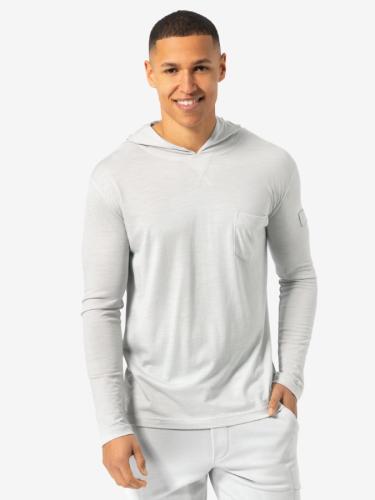 Preview: SN Super Natural M LIGHT BIO J HOODIE - white stone melange