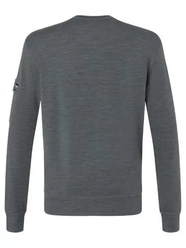 SN Super Natural M ALPINE BRUSH CREWNECK - dark shadow melange