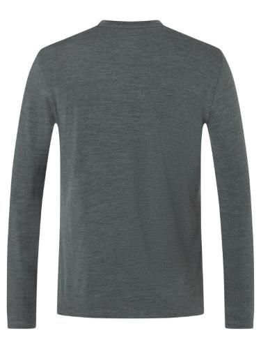 Preview: SN Super Natural M HAUTE ROUTE BRUSH LS - dark shadow melange/vapor grey