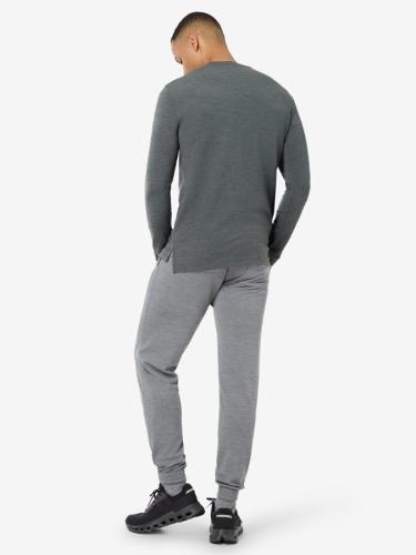 Preview: SN Super Natural M HAUTE ROUTE BRUSH LS - dark shadow melange/vapor grey