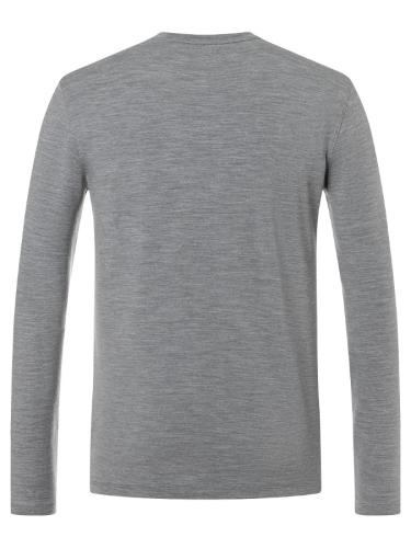 Preview: SN Super Natural M TONI BRUSH LS - cashmere grey melange/jet blk/fresh wht