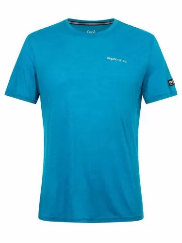 SN Super Natural M TO INFINI TEE - m blue mel/si ref