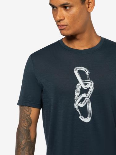 Preview: SN Super Natural M CARABINERI TEE - bluberry/vapor gr