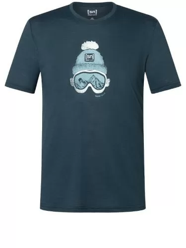 SN Super Natural M GOGEANIE TEE - blueberry/various