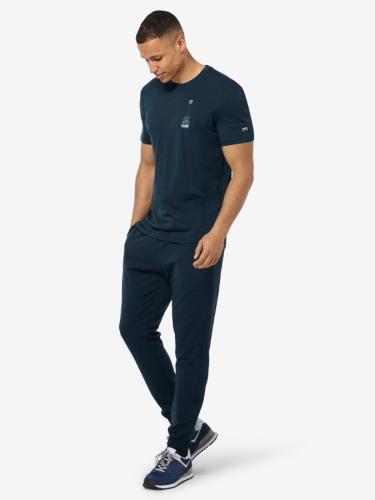 Preview: SN Super Natural M TEABAG WORLD TEE - blueberry/feather grey