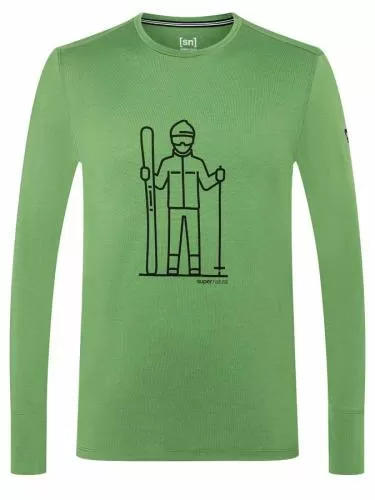 SN Super Natural M SKIEUR LS - willow brough/pirate grey