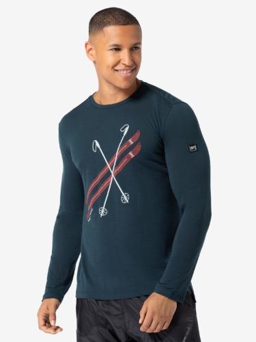 Preview: SN Super Natural M KRYSSEDE SKI LS - blueberry/fresh white/high risk red