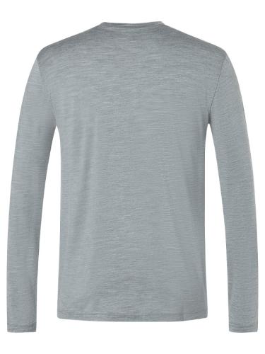 Preview: SN Super Natural M TONI BIO J LS - cashmere grey melange/jet blk/fresh wht