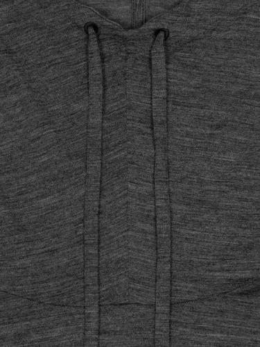 Preview: SN Super Natural W FUNNEL HOODIE - Caviar Melange