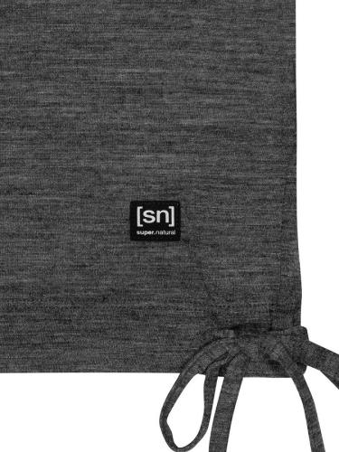 Preview: SN Super Natural W FUNNEL HOODIE - Caviar Melange