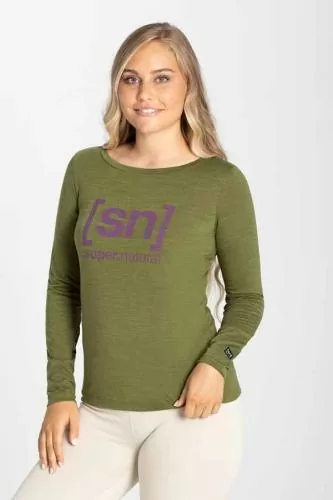 SN Super Natural W ESSENTIAL I.D. LS - AvocadoMel/Amarat