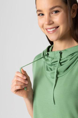 SN Super Natural W FUNNEL DRESS - loden frost