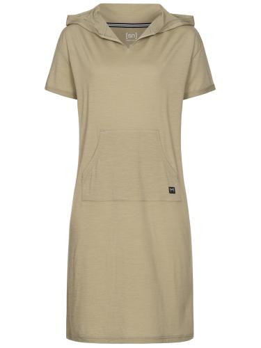 Preview: SN Super Natural W HOODED DRESS - Seneca Rock