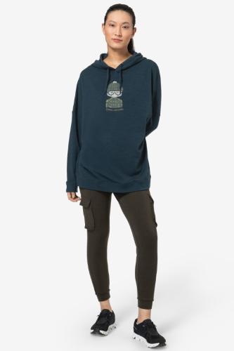 Preview: SN Super Natural W SNOW CAT HOODIE - blueberry/various
