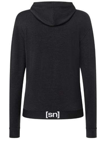 Preview: SN Super Natural W SOLUTION HOODIE - jet black