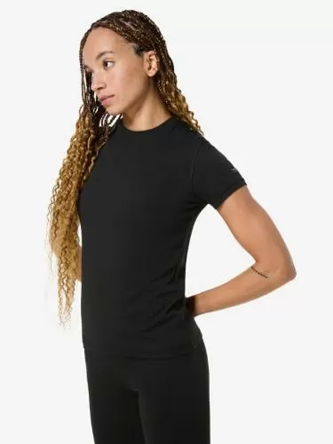 SN Super Natural W LUX BASE TEE LUX BASE TEE - jet black