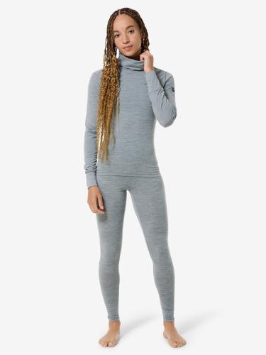 Preview: SN Super Natural W TONI LIGHT ROLL NECK TONI LIGHT ROLL NECK - cashmere grey mel/d.shadow glitter/f.wht