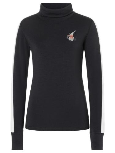 Preview: SN Super Natural W BUNNY ROLL NECK BUNNY ROLL NECK - jet black/fresh white/various