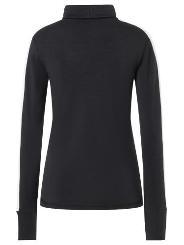 Preview: SN Super Natural W BUNNY ROLL NECK BUNNY ROLL NECK - jet black/fresh white/various