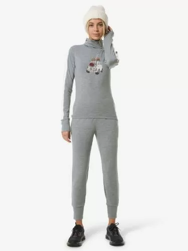 SN Super Natural W CARSKI ROLL NECK CARSKI ROLL NECK - cashmere grey melange/fresh wht/various