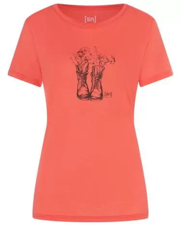 SN Super Natural W BLOSSOM BOOTS TEE - liv coral/st grey