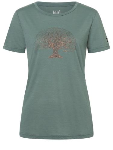 Preview: SN Super Natural W TREE OF KNOWLEDGE TEE - bals.green/copper