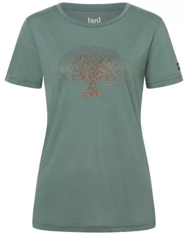 SN Super Natural W TREE OF KNOWLEDGE TEE - bals.green/copper