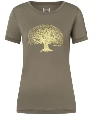 SN Super Natural W TREE OF KNOWLEDGE TEE - stone grey/gold