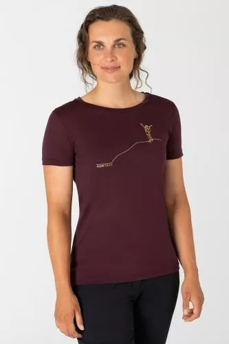 SN Super Natural W GIPFELGLÜCK TEE - wi tast/gold