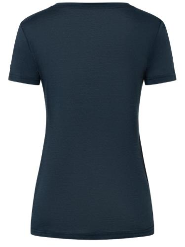 Preview: SN Super Natural W FLOWER BOOTS TEE - blueberry/nat.wht