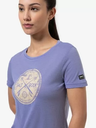 SN Super Natural W SALT &amp; ROCK TEE - blue vio/semolina
