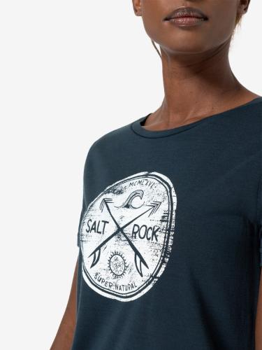 Preview: SN Super Natural W SALT &amp; ROCK TEE - blueberry/nat.wht