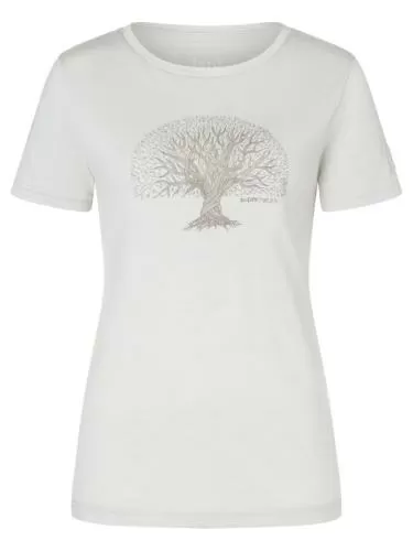 SN Super Natural W TREE OF KNOWLEDGE BIO J TEE - white stone melange/vintage khaki melang