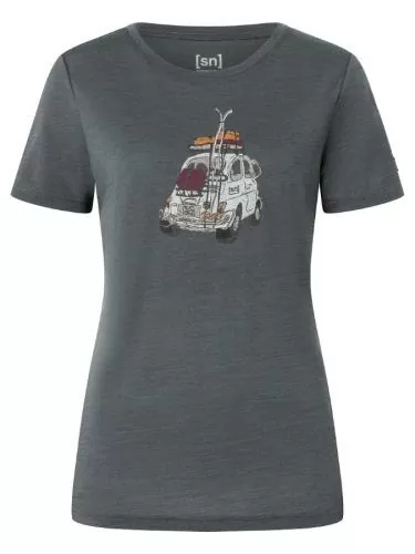 SN Super Natural W CARSKI TEE CARSKI TEE - dark shadow melange/various