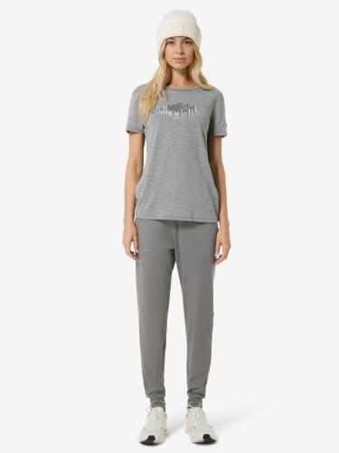 Preview: SN Super Natural W CANADIAN WOODS TEE CANADIAN WOODS TEE - cashmere grey mel/v.khaki me/wht stone m