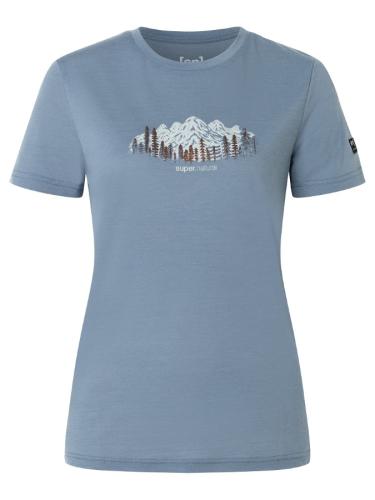 Preview: SN Super Natural W CANADIAN WOODS TEE CANADIAN WOODS TEE - flint stone/white stone/copper