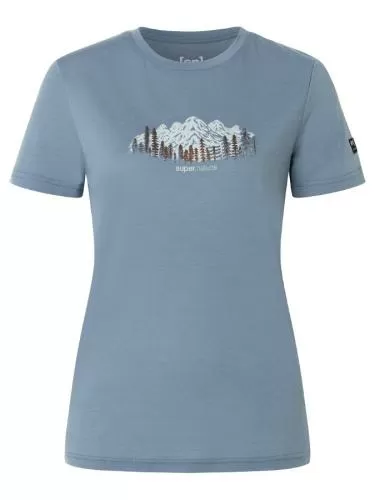 SN Super Natural W CANADIAN WOODS TEE CANADIAN WOODS TEE - flint stone/white stone/copper
