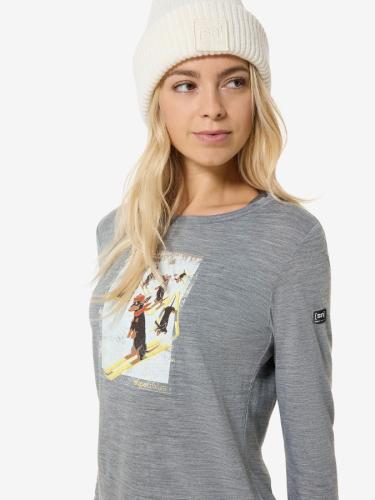 Preview: SN Super Natural W DACHSHUND PARTY LS DACHSHUND PARTY LS - cashmere grey melange/various